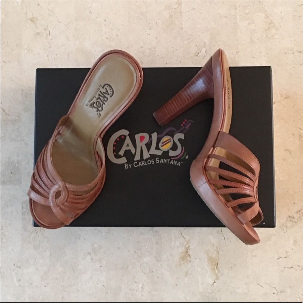 Carlos Santana Hippie Natural Heels NIB Sz 8